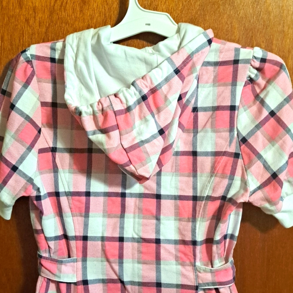 Juniors Self Esteem Short Sleeve Button Up Jacket Size Medium - Picture 7 of 10